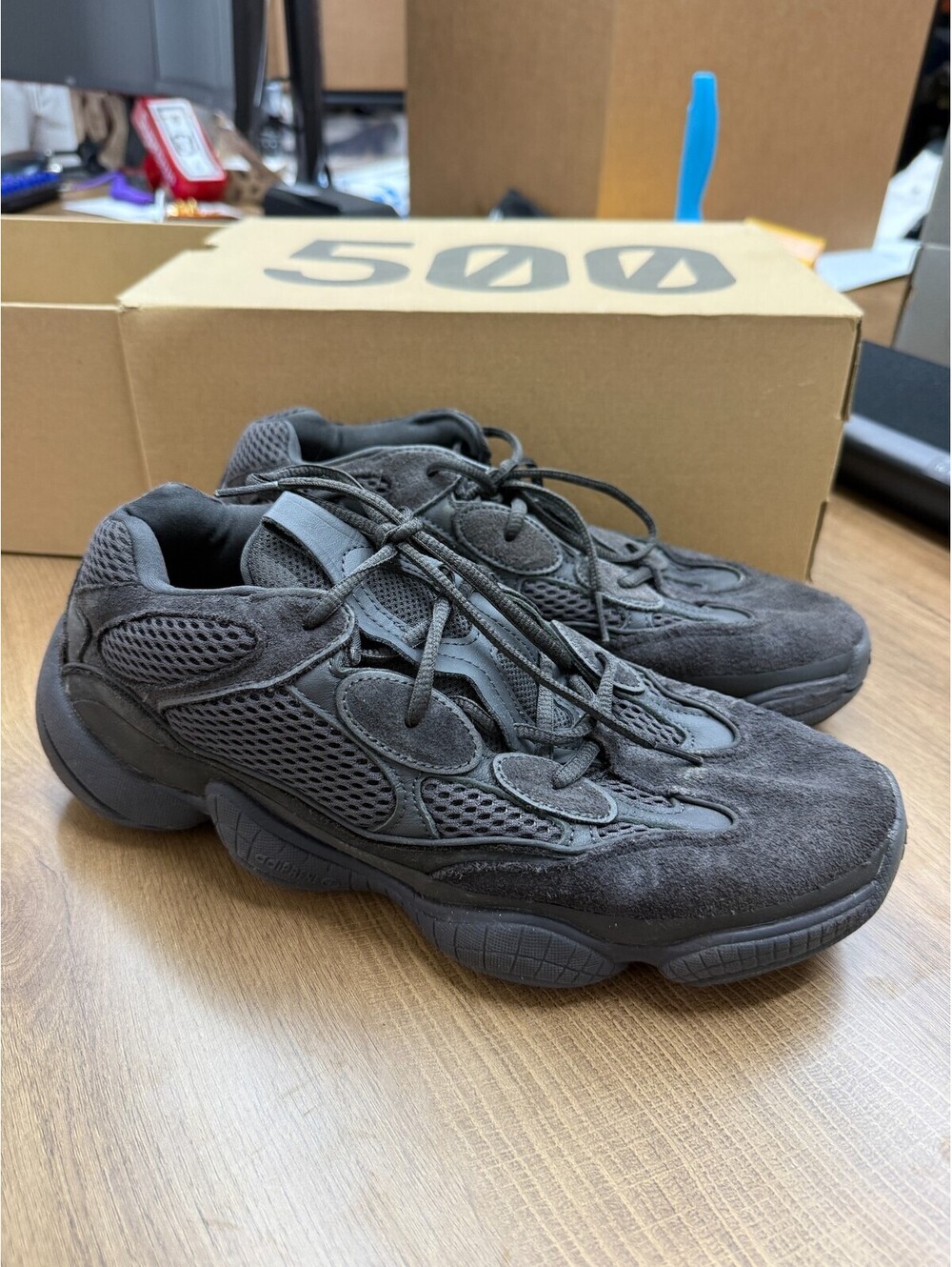 Adidas Yeezy 500 Utility Black Mens Size 10.5 Sneakers F36640